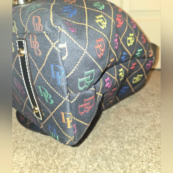 Dooney & Bourke Rainbow Canvas Shoulder Bag - Picture 11 of 14
